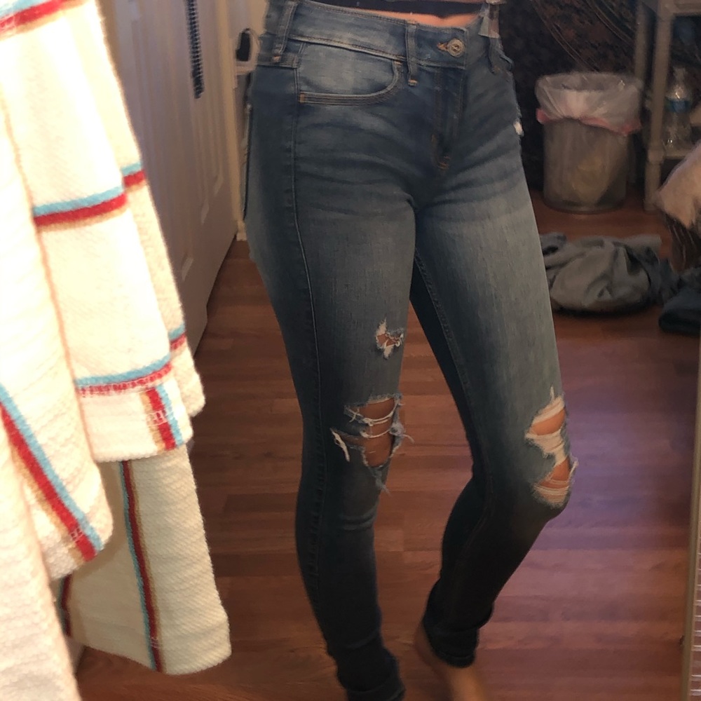 High rise jeans